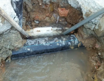 东河测漏水之水管漏水